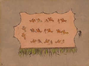 Fac-similé de la robe du chef Four Men - Mandan, 1861-1869 - George Catlin