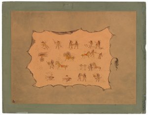 Fac-similé de la robe de Mah-to-toh-pa - Mandan - George Catlin