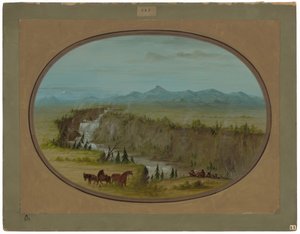 Chutes de la rivière Snake - George Catlin