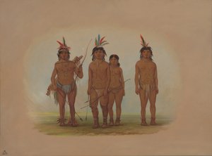 Quatre Indiens Macouchi, 1854-1869 - George Catlin