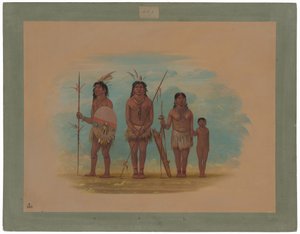 Quatre Indiens Xingu - George Catlin