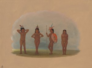 Quatre enfants Zurumati - George Catlin