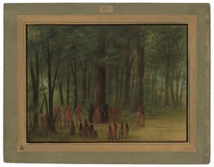 Funérailles de Black Hawk - Saukie - George Catlin