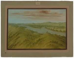 Falaises Herbeuses, Haut Missouri - George Catlin