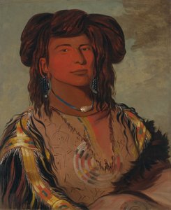 Ha-wón-je-tah, One Horn, chef de la tribu Miniconjou - George Catlin