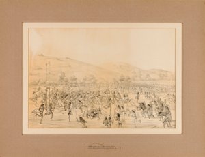 Joueurs de balle indiens--no. 23 - George Catlin