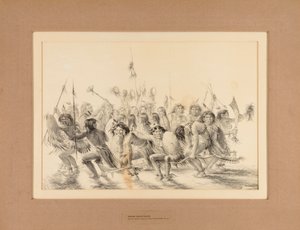 Danse indienne du cuir chevelu--no. 31 - George Catlin