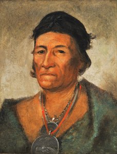 Ko-mán-i-kin, Big Wave, un chef ancien et distingué - George Catlin