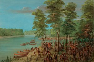 La Salle prenant possession de la terre à l