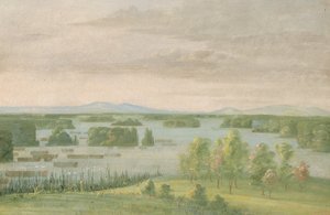 Lac du Cygne (Swan Lake), Near the Coteau des Prairies - George Catlin
