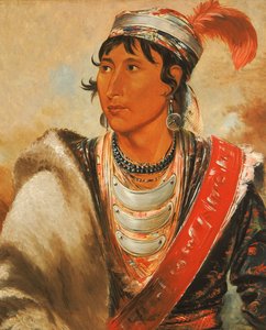 Láh-shee, Le Lécheur, appelé Creek Billy - George Catlin