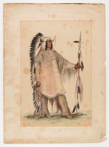 Mah-to-toh-pa, le chef des Mandans - George Catlin