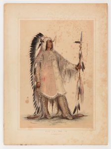Mah-to-toh-pa, le chef des Mandans - George Catlin