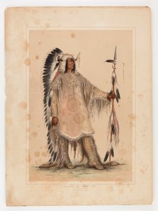 Mah-to-toh-pa, le chef des Mandans - George Catlin