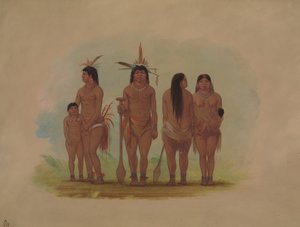 Membres de la tribu Payaguas, 1854-1869 - George Catlin