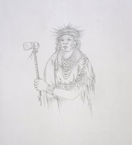 Men-son-se-a (La Main Gauche), 1852 - George Catlin