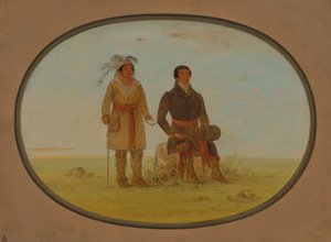 Chef Mohigan et un missionnaire, 1861-1869 - George Catlin