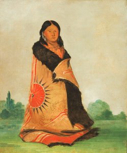 Mong-shóng-sha, Saule pliant, épouse du Grand Chef - George Catlin