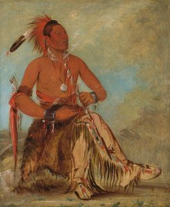 Nóm-ba-mon-nee, double marcheur, courageux - George Catlin