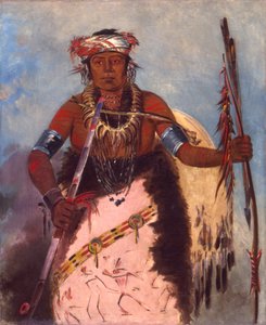 Notch-ee-níng-a, No Heart, (appelé White Cloud), chef de la tribu - George Catlin