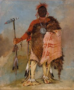 Om-pah-tón-ga, Grand Élan, un guerrier célèbre, 1832 - George Catlin