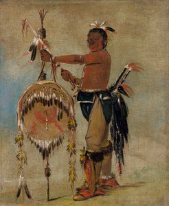 Pash-ee-pa-hó, Little Stabbing Chief, un vénérable chef Sauk - George Catlin