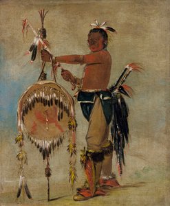 Pash-ee-pa-hó, Petit Chef Poignardant, un Vénérable Chef Sauk, 1835 - George Catlin