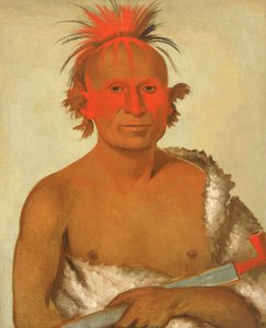 Pash-ee-pa-hó, Petit Chef Poignardant, le Jeune, un des Braves de Black Hawk - George Catlin
