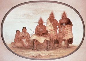 Guerriers Pawnee, vers 1832 - George Catlin