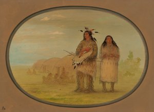 Chef Riccarree et sa femme, 1861-1869 - George Catlin