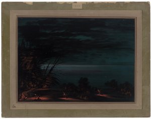 Pêche au saumon - Ottowas - George Catlin