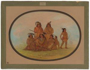 Indiens Séminoles, prisonniers au Fort Moultrie