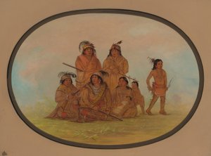 Indiens Séminoles, prisonniers à Fort Moultrie, 1861-1869 - George Catlin