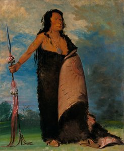 Shoo-de-gá-cha, la fumée, chef de la tribu - George Catlin