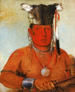Sháw-da-mon-nee, Le voilà, un brave - George Catlin