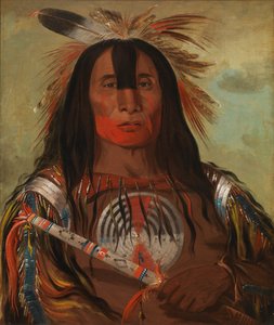 Stu-mick-o-súcks, Graisse de dos de taureau, chef principal, tribu Blood, 1832 - George Catlin