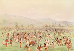 Le jeu de balle indien, vers 1832