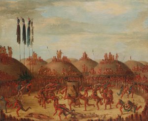 La Dernière Course, Cérémonie O-kee-pa des Mandans, 1832 - George Catlin