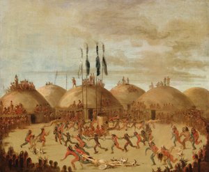 La dernière course, cérémonie O-Kee-pa - George Catlin