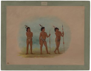 Trois enfants Auca - George Catlin