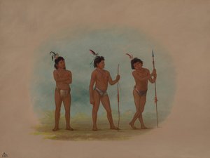 Trois enfants Auca, 1854-1869 - George Catlin