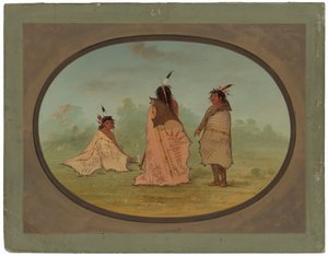 Trois hommes Blackfoot - George Catlin
