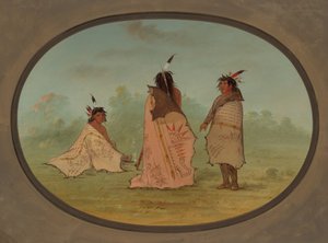 Trois hommes Blackfoot, 1855-1869 - George Catlin