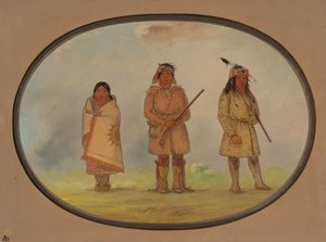Trois Indiens Delaware, 1861-1869 - George Catlin