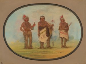 Trois Indiens Iowa, 1861-1869 - George Catlin