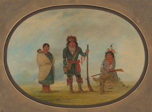 Trois Indiens Micmac, 1861-1869 - George Catlin