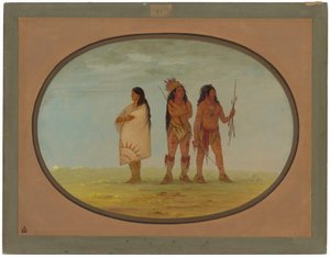 Trois Indiens Navajo - George Catlin