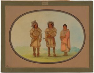 Trois Indiens Peoria - George Catlin