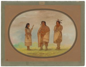 Trois Indiens Potowotomie - George Catlin