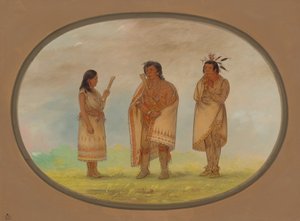 Trois Indiens Potowotomie - George Catlin